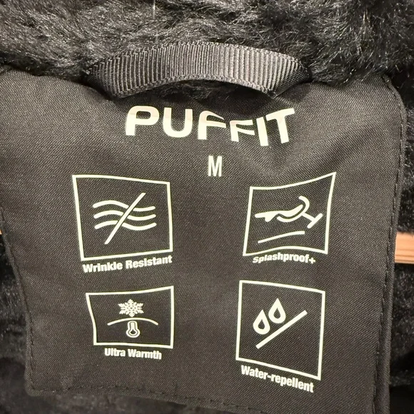 Puffit Faux Fur Mid-Length Hooded Drawstring Parka. NWT - Picture 10 of 14